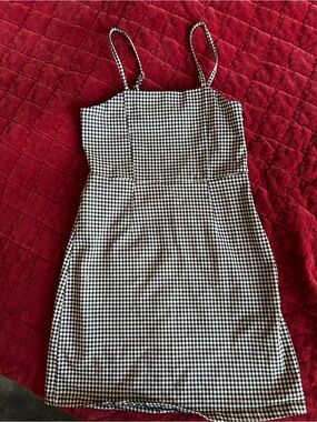 Forever 21 Black and White Gingham Mini Dress